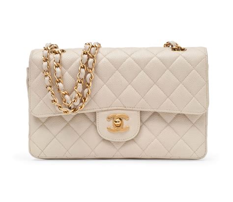 chanel flap bag cream